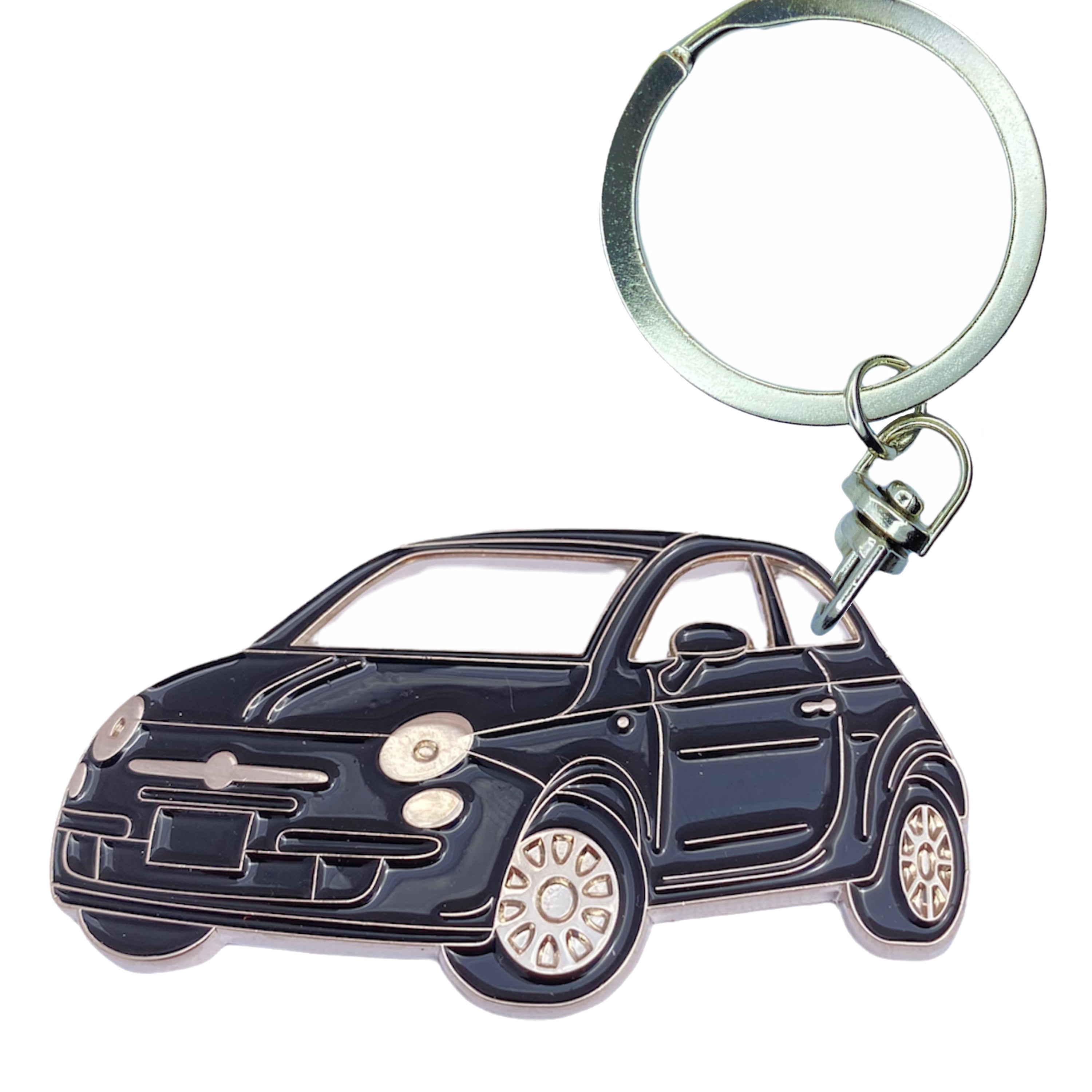 Fiat 500 Suitable keychain key ring for Car Enthusiast Great Gift or Driver Present Many colors available